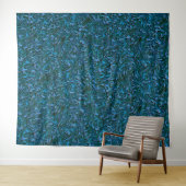 Rustic textured wall in burnt kadett blue wandteppich (Beispiel (Horizontal))