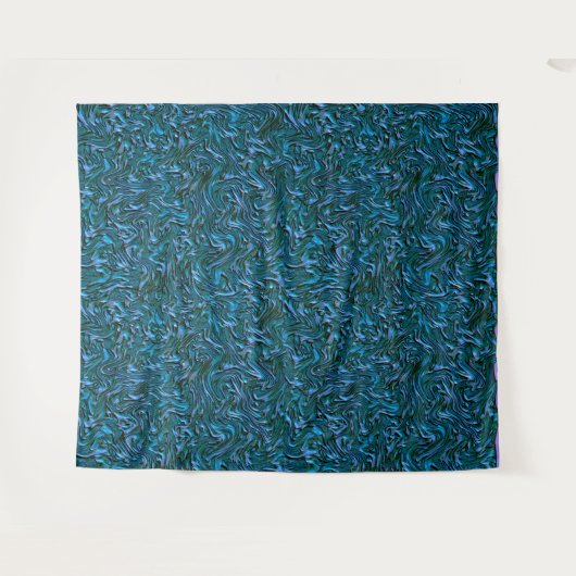 Rustic textured wall in burnt kadett blue wandteppich (Vorderseite (Horizontal))