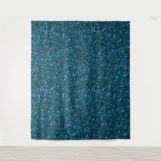 Rustic textured wall in burnt kadett blue wandteppich (Vorderseite)