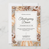 Rustic Thanksgiving Dinner Invitation Einladung (Vorderseite)