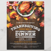 Rustic Thanksgiving Restaurant Dinner Special Flyer (Vorne)