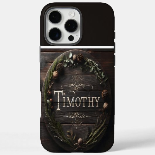 Rustic Timothy Sign Case-Mate iPhone Hülle (Rückseite)