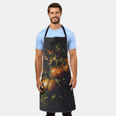 Rustic Tomatoes Vintage Farmhouse Chef Botanical Schürze (Getragen)