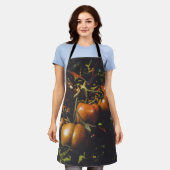 Rustic Tomatoes Vintage Farmhouse Chef Botanical Schürze (Getragen)