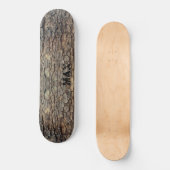 Rustic tree bark, outdoor natural pattern skateboard (Vorderseite)