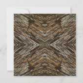 Rustic Tree Bark Photo Southwest Diamond Pattern Karte (Vorderseite)