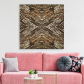 Rustic Tree Bark Photo Southwest Diamond Pattern Leinwanddruck (Insitu (Wohnzimmer))