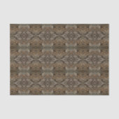 Rustic Tree Bark Photo Southwest Diamond Pattern Seidenpapier (Vorderseite)