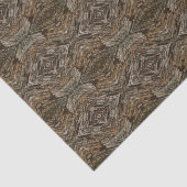 Rustic Tree Bark Photo Southwest Diamond Pattern Seidenpapier (Ausschnitt)