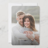 Rustic Tree Rings Wedding Save the date Foto Einladung (Rückseite)