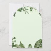 Rustic Tropical Jungle Cute Macaw Baby Shower Einladung (Rückseite)