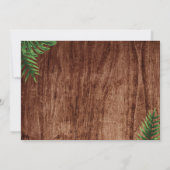 Rustic Tropical Luau Foto Geburtstagseinladung Einladung (Rückseite)