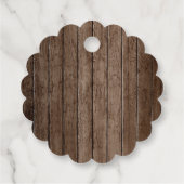 Rustic Tropical Palm Blätter Aloha Baby Dusche Fav Geschenkanhänger (Rückseite)