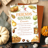 Rustic Turkey Friendsgiving Dinner Einladung