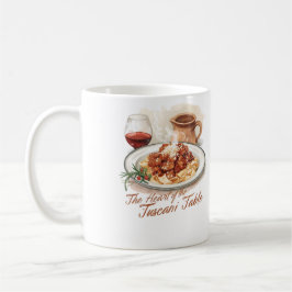 Rustic Tuscan Pappardelle Pasta Watercolor Art Kaffeetasse
