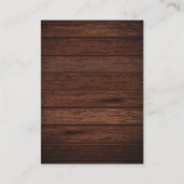 Rustic Twinkle Twinkle Little Star Baby Dusche Begleitkarte (Rückseite)