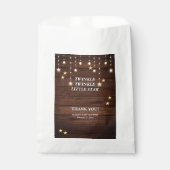 Rustic Twinkle Twinkle Little Star Baby Dusche Geschenktütchen (Vorderseite)