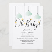 Rustic Twinkle Twinkle Oh Baby Showdusche Einladung (Vorne/Hinten)