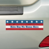 Rustic USA Patriotic Flag "Hate has no Zuhause Her Autoaufkleber (Auf Auto)