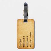 Rustic Viking Gepäckanhänger (Rückseite vertikal)