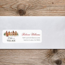 Rustic Village Houses Winter Baby Showadresse
