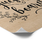 Rustic Vines Wedding Guest Board - Zeichen Poster (Ecke)