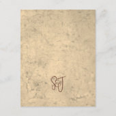 Rustic Vineyard Wedding Details Enclosure Card Begleitkarte (Rückseite)