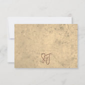 Rustic Vineyard Wedding RSVP Card (Rückseite)