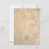 Rustic Vineyard Wedding RSVP Response Card (Rückseite)