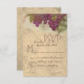 Rustic Vineyard Wedding RSVP Response Card (Vorne/Hinten)