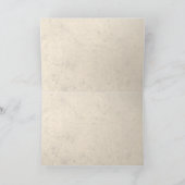 Rustic Vineyard Wine Country Wedding Monogram Dankeskarte (Innenseite)