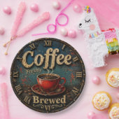 Rustic Vintage Coffee  Pappteller (Party)
