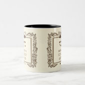 Rustic Vintage Cowboy Western Barn Elegant Zweifarbige Tasse (Mittel)