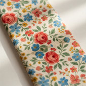 Rustic Vintage Floral Krawatte