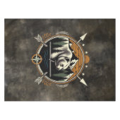Rustic, vintage outdoorsman bear mountain tischdecke (Vorderseite (Horizontal))