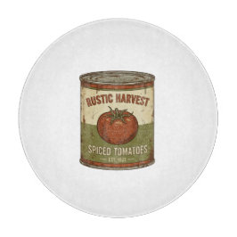 Rustic Vintage Spiced Tomato Can Schneidebrett