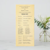 Rustic Vintage Wedding Zeremonie Programm Rack Car (Stehend Vorderseite)