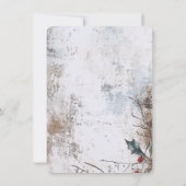 Rustic Vintage Weihnachtsessen Party Einladung (Rückseite)