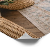 Rustic Wall Art French Farmhouse Bathroom Poster (Ecke)