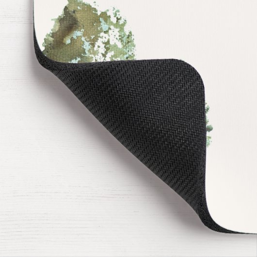 Rustic Watercolor Art Falling Leaves Autumn Mousepad (Ecke)