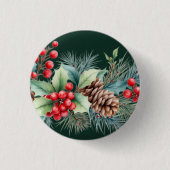 Rustic Watercolor Border Button (Vorderseite)