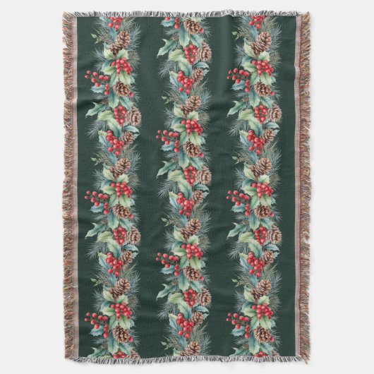 Rustic Watercolor Border Decke (Vorderseite Vertikal)