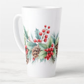 Rustic Watercolor Border Milchtasse (Linke Ecke)