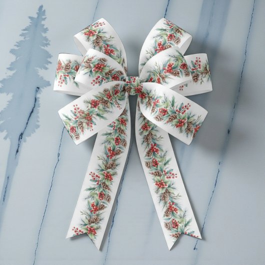 Rustic Watercolor Border Satinband