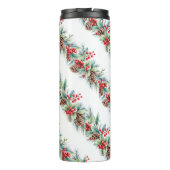 Rustic Watercolor Border Thermosbecher (Rückseite)