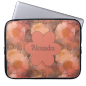 Rustic Watercolor Daisy Floral Pattern Laptopschutzhülle (Vorderseite)
