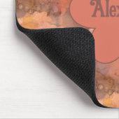 Rustic Watercolor Daisy Floral Pattern Mousepad (Ecke)