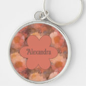 Rustic Watercolor Daisy Floral Pattern Schlüsselanhänger (Vorne)