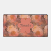 Rustic Watercolor Daisy Floral Pattern Schreibtischunterlage (Vorderseite)