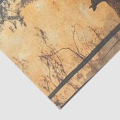 Rustic Watercolor Deer Doe on Forest Trail Seidenpapier (Ausschnitt)